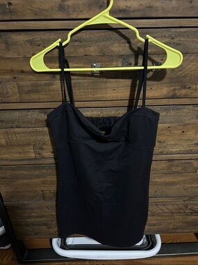 Intimately Free People Classic Black Spaghetti Strap LBD Bodycon Cut out Dress